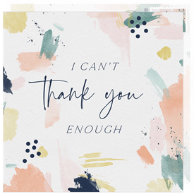 'Confetti Wishes' Thank You Cards Card