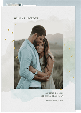 'By The Shore' Wedding Save the Date