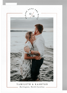 'Timeless Stamp' Wedding Save the Date