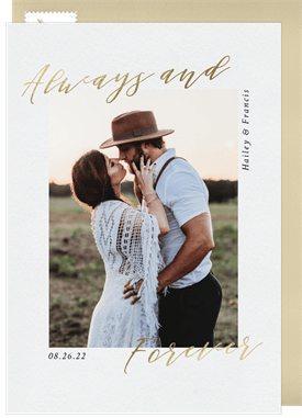 'Always & Forever' Wedding Save the Date