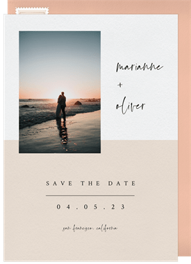 'Bar Accents' Wedding Save the Date