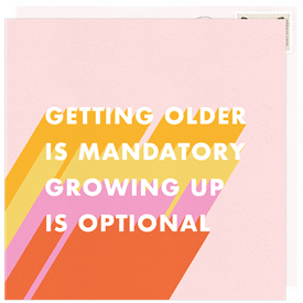 'Getting Older' Birthday Cards Card