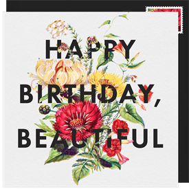 'Birthday Beauty' Birthday Cards Card