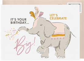 'Celebrate Big' Birthday Cards Card