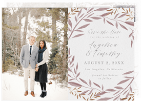'Laurel Wreath' Wedding Save the Date
