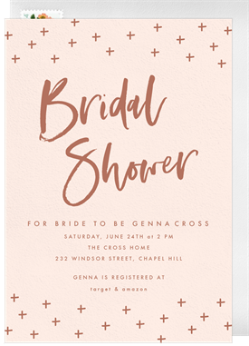 'Positive Vibes' Bridal Shower Invitation