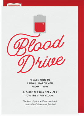 'Blood Drive' Causes and Activism Announcement