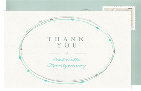 'Baby Charms' Baby Shower Thank You Note