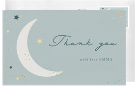 'Twinkling Stars' Baby Shower Thank You Note