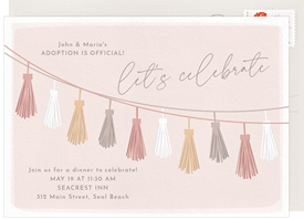 'Trendy Tassels' Party Invitation