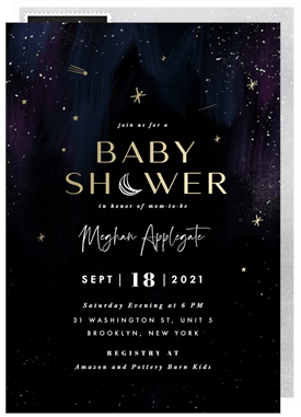 'Cosmic Shower' Baby Shower Invitation