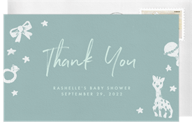 'Baby Essentials' Baby Shower Thank You Note
