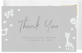 'Baby Essentials' Baby Shower Thank You Note