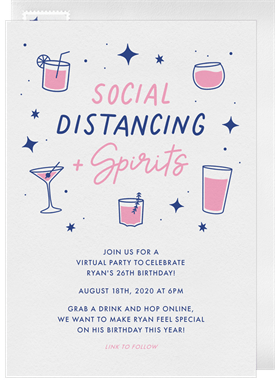 'Social Distancing and Spirits' Virtual / Remote Invitation