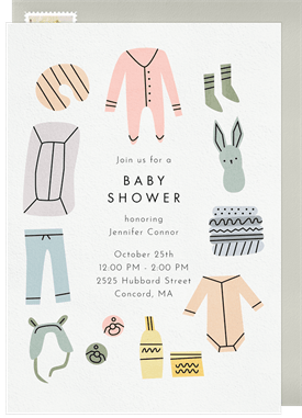 'Minimalist Baby' Baby Shower Invitation