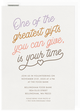 'Greatest Gift' Causes and Activism Invitation
