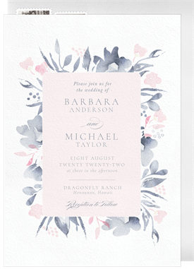'Fresh Florals' Wedding Invitation