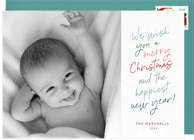 'Handwritten' Christmas Greetings Card