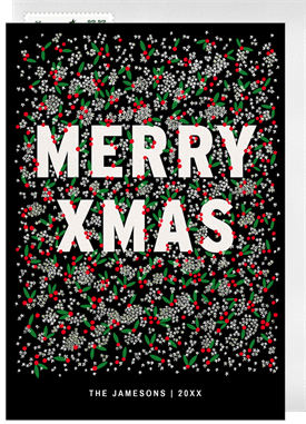 'Merry Berries' Christmas Greetings Card