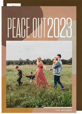 'Peace Out' Holiday Greetings Card