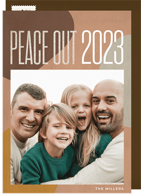 'Peace Out' New Year's Greeting Card