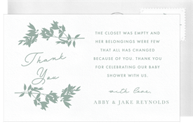 'Budding Branch' Baby Shower Thank You Note