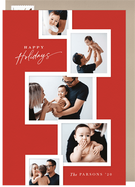 'Snapshots' Holiday Greetings Card
