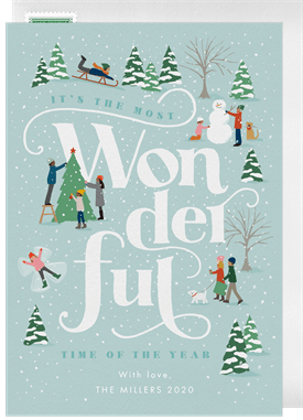 'The Most Wonderful' Holiday Greetings Card