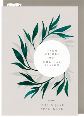 'Organic' Holiday Greetings Card