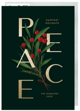 'Peace Bouquet' Holiday Greetings Card