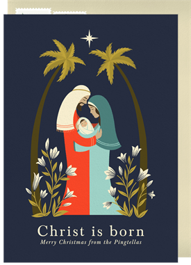 'Holy Family' Christmas Greetings Card