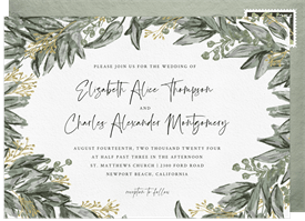 'Eucalyptus' Wedding Invitation