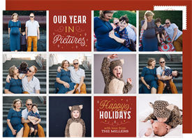 'Year In Pictures' Holiday Greetings Card