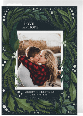 'Love And Hope' Christmas Greetings Card