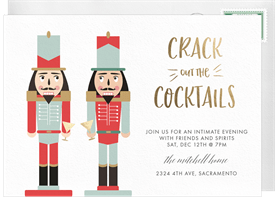 'Crackin' Cocktails' Holiday Party Invitation