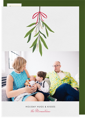 'Mistletoe Sprig' Holiday Greetings Card