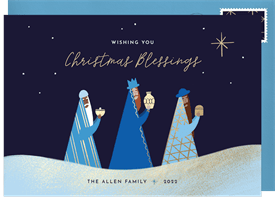 'Wise Men' Christmas Greetings Card