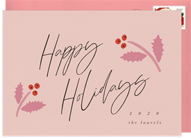 'Winterberries' Holiday Greetings Card