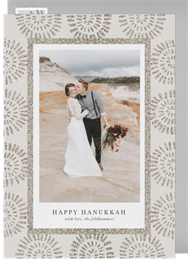 'Boho Sparkle' Hanukkah Card