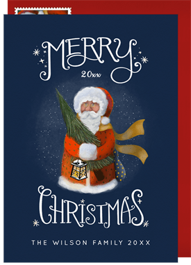 'Santa Claus' Christmas Greetings Card