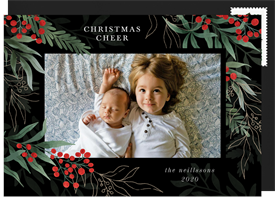 'Berries & Boughs' Holiday Greetings Card