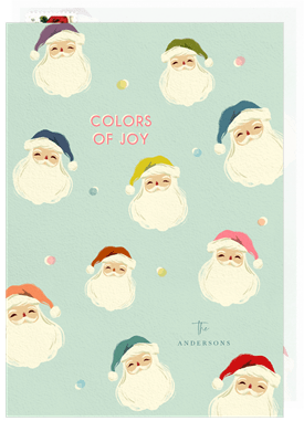 'Colors Of Joy' Holiday Greetings Card