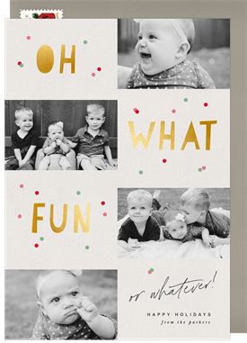 'Fun Or Whatever' Holiday Greetings Card