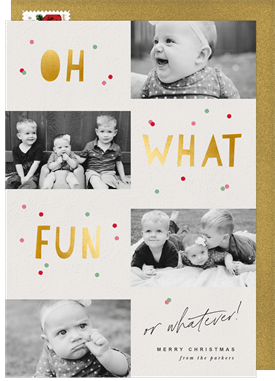 'Fun Or Whatever' Christmas Greetings Card