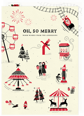 'Christmas Carnival' Holiday Greetings Card