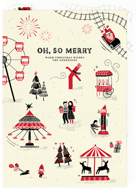 'Christmas Carnival' Christmas Greetings Card