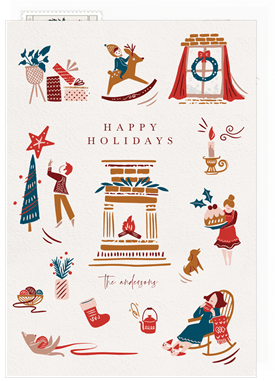 'Cozy Christmas' Holiday Greetings Card