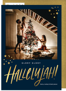 'Hallelujah!' Christmas Greetings Card