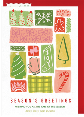 'Joys Of The Season' Holiday Greetings Card