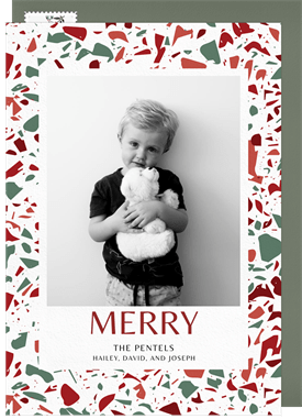 'Merry Terrazzo' Holiday Greetings Card